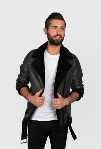 Alejandro Man Leather Jacket