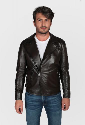 Elvis Man Biker Leather Jacket