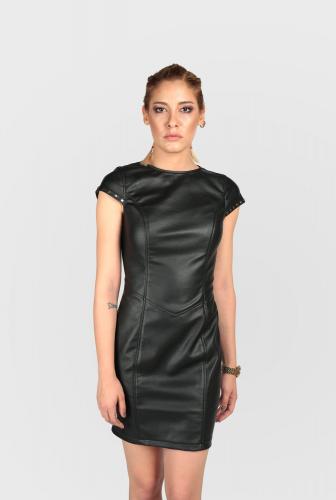 Partygril Woman Leather Dress